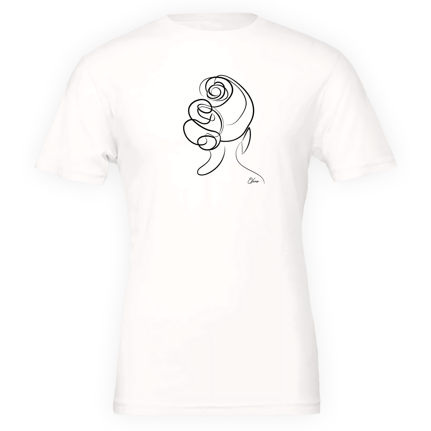 T-shirt unisexe  - Femme au chignon
