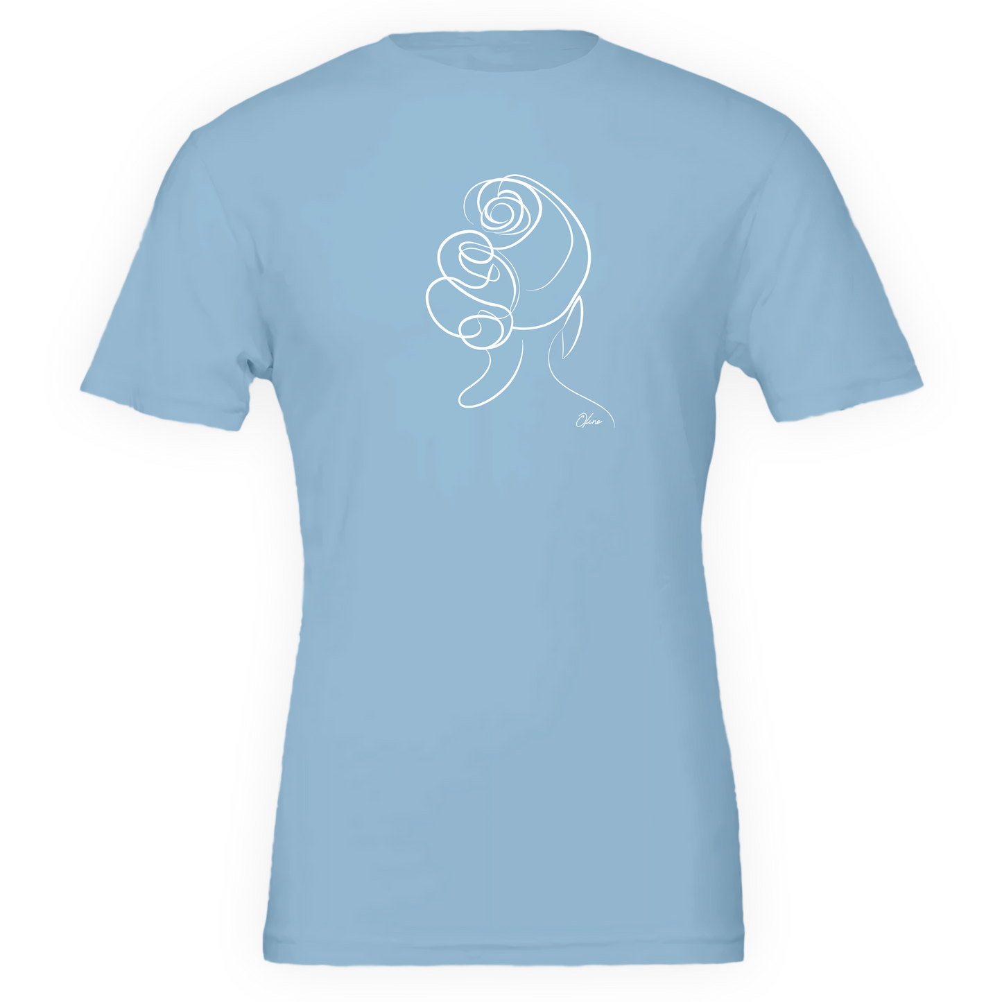 T-shirt unisexe  - Femme au chignon