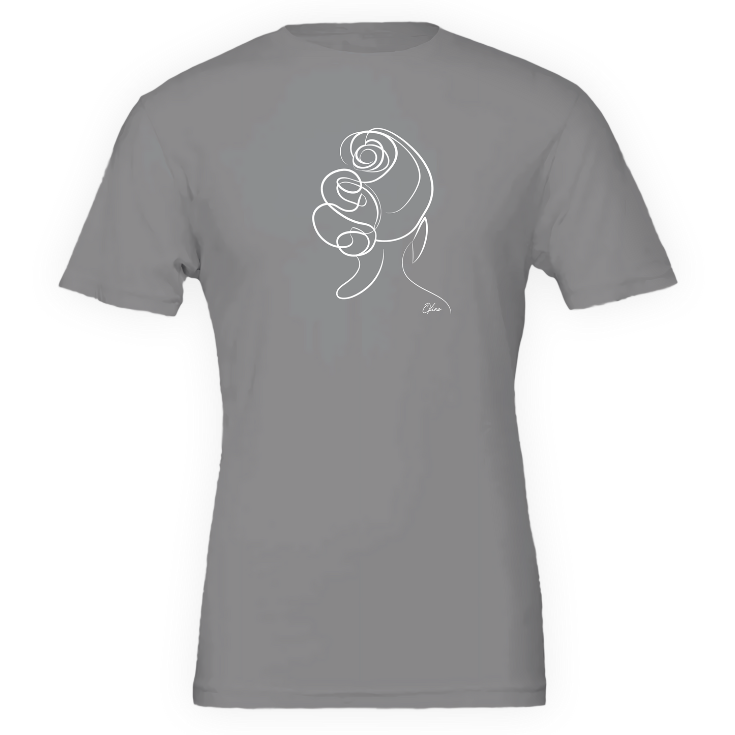T-shirt unisexe  - Femme au chignon
