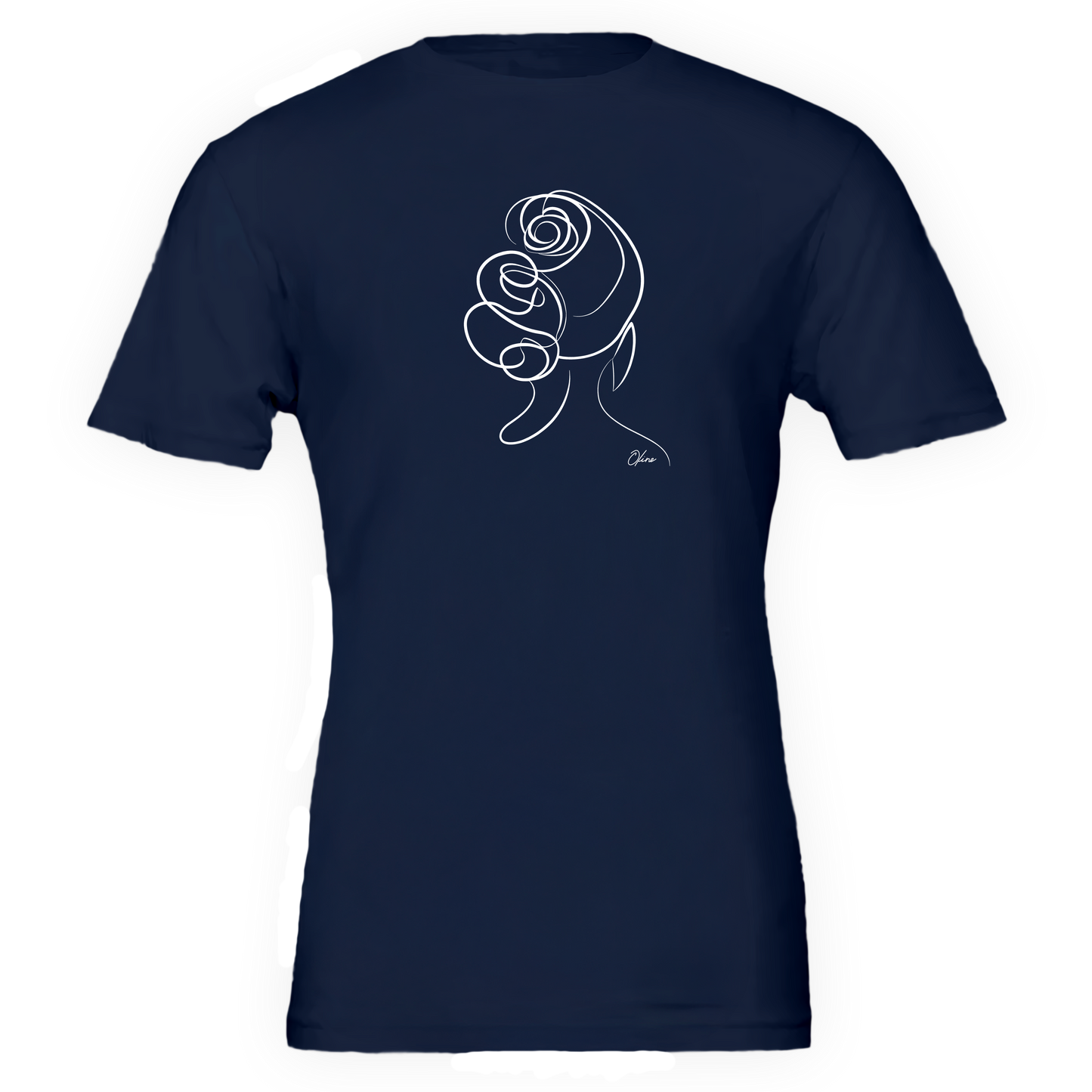 T-shirt unisexe  - Femme au chignon