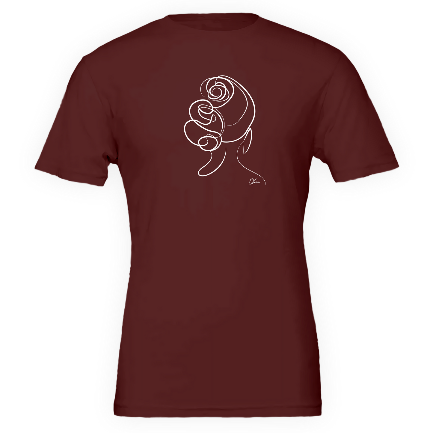 T-shirt unisexe  - Femme au chignon