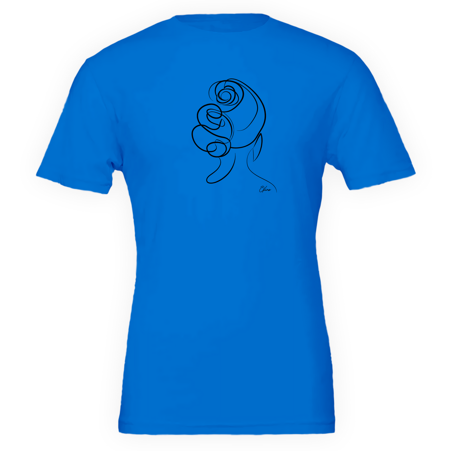 T-shirt unisexe  - Femme au chignon