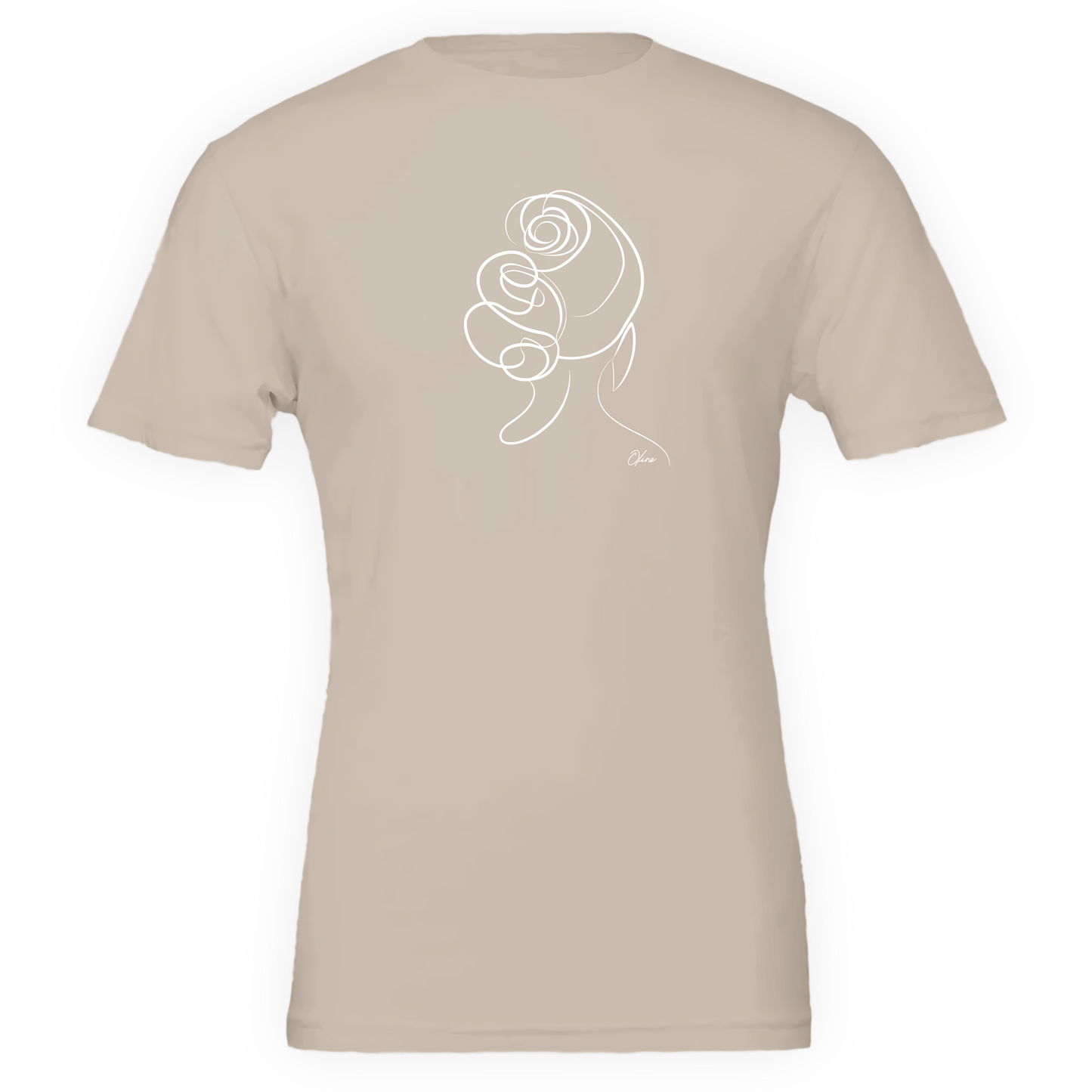 T-shirt unisexe  - Femme au chignon