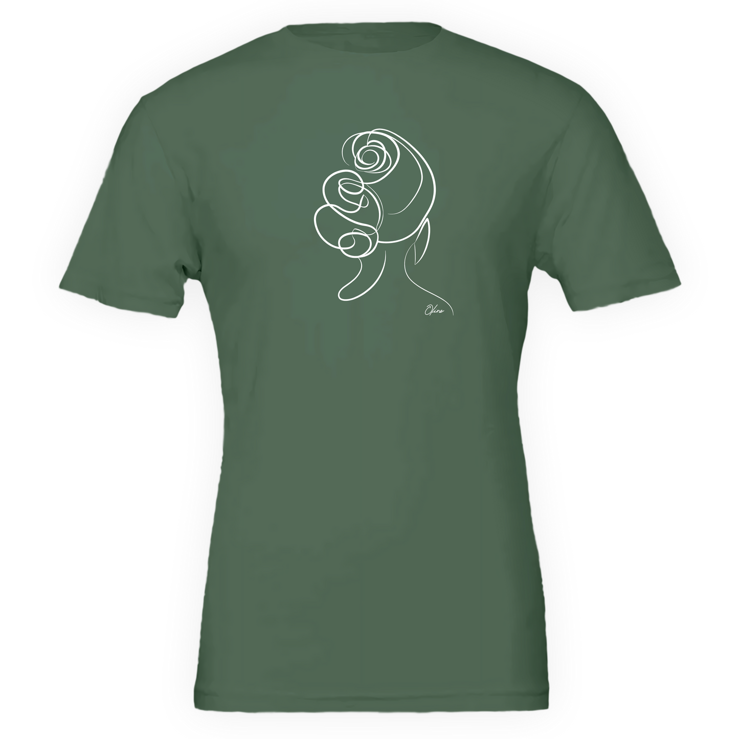 T-shirt unisexe  - Femme au chignon