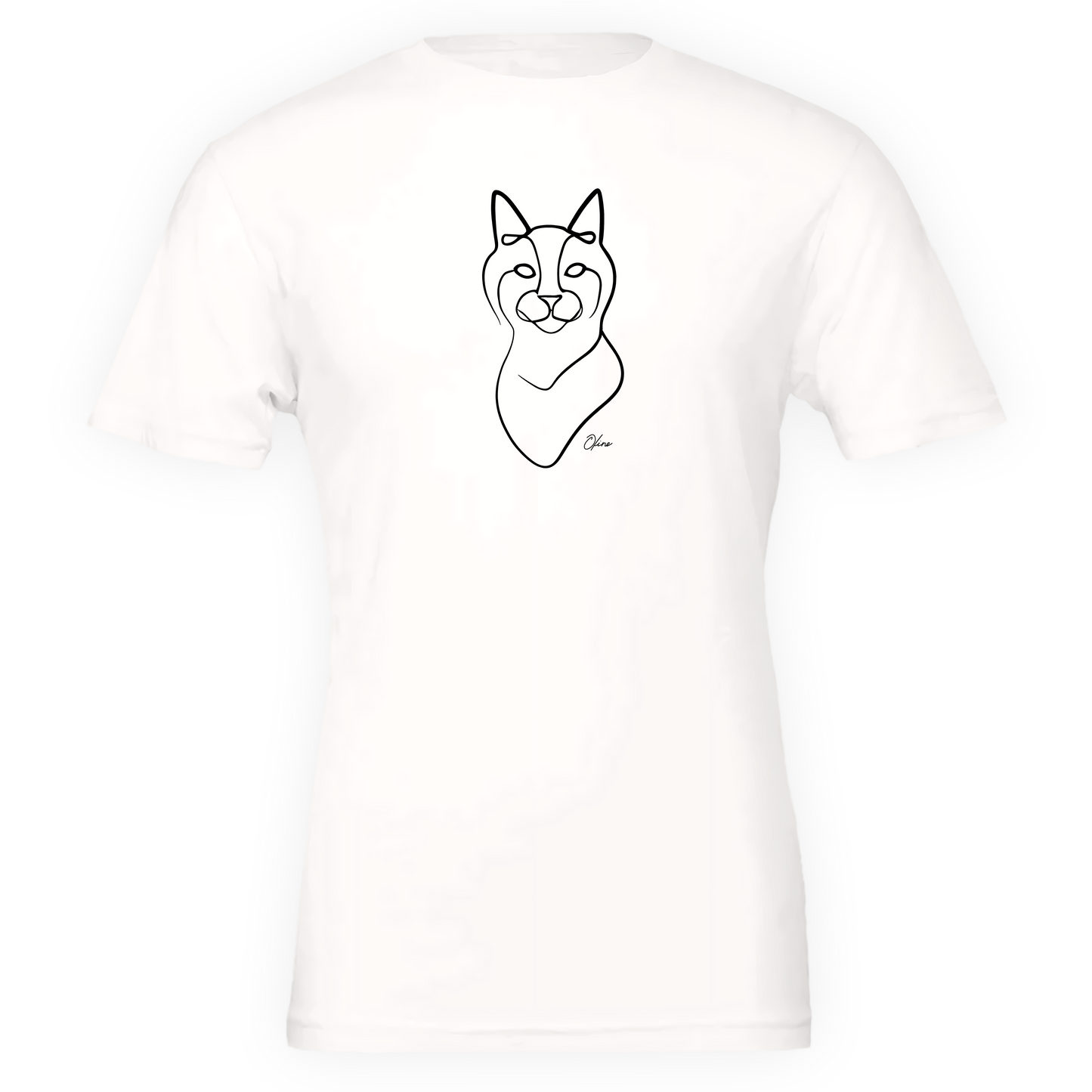 T-shirt unisexe - Chat curieux