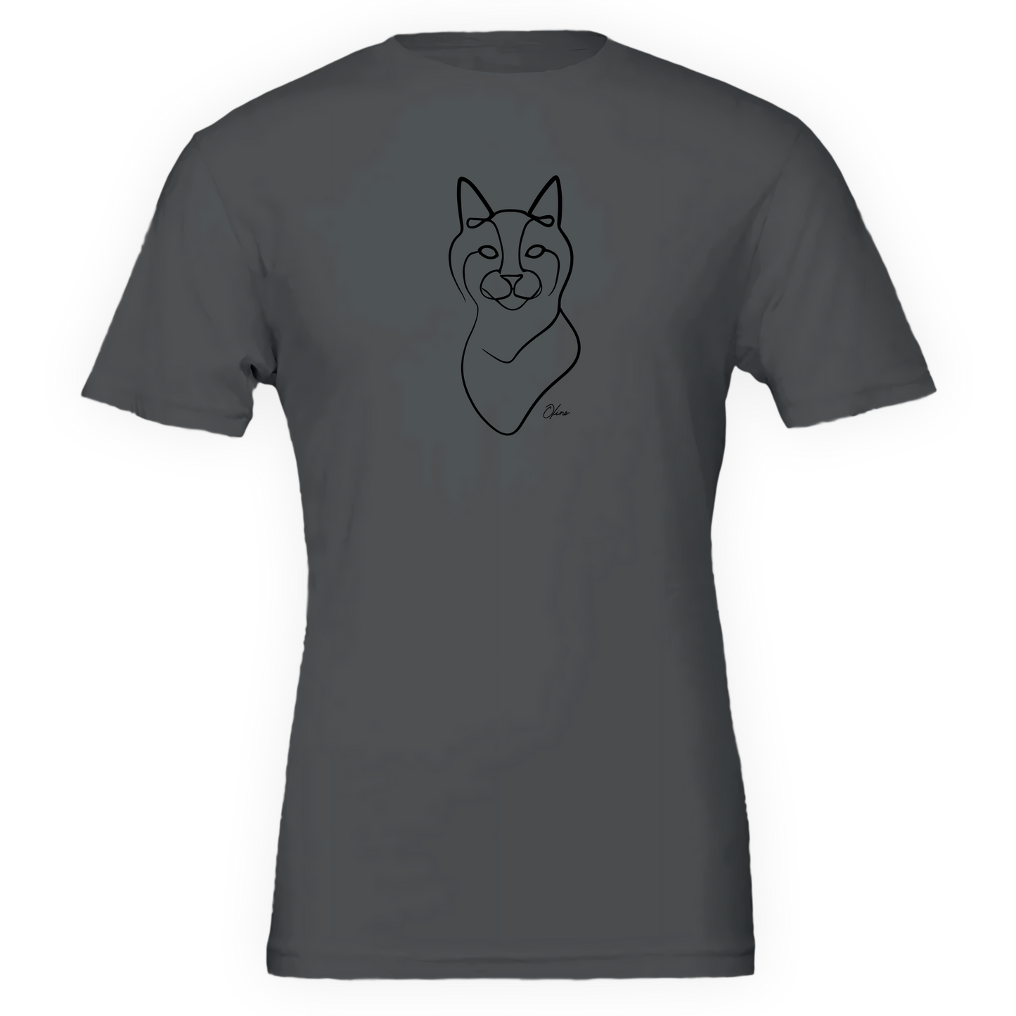 T-shirt unisexe - Chat curieux