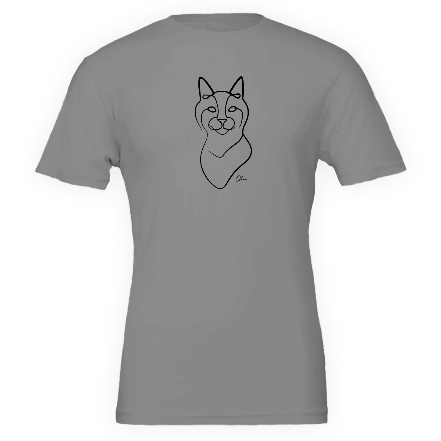 T-shirt unisexe - Chat curieux