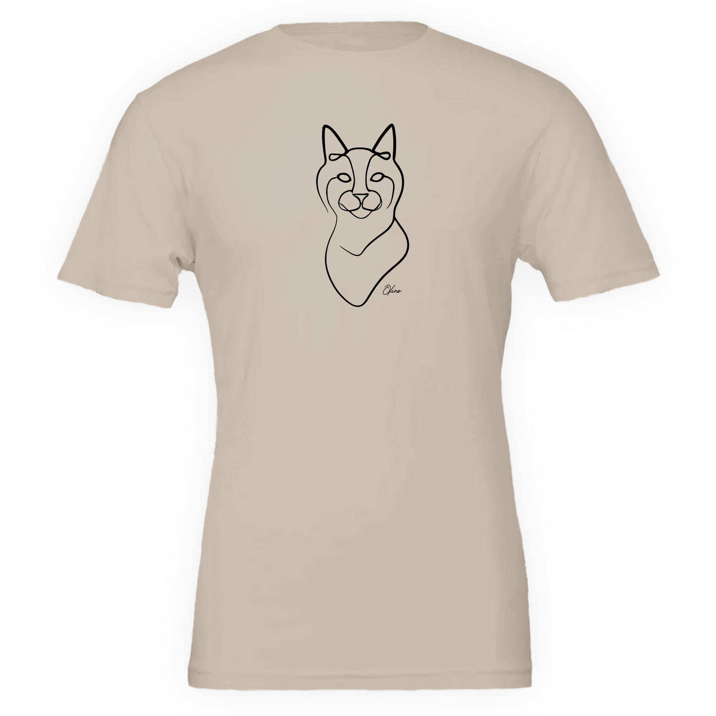 T-shirt unisexe - Chat curieux