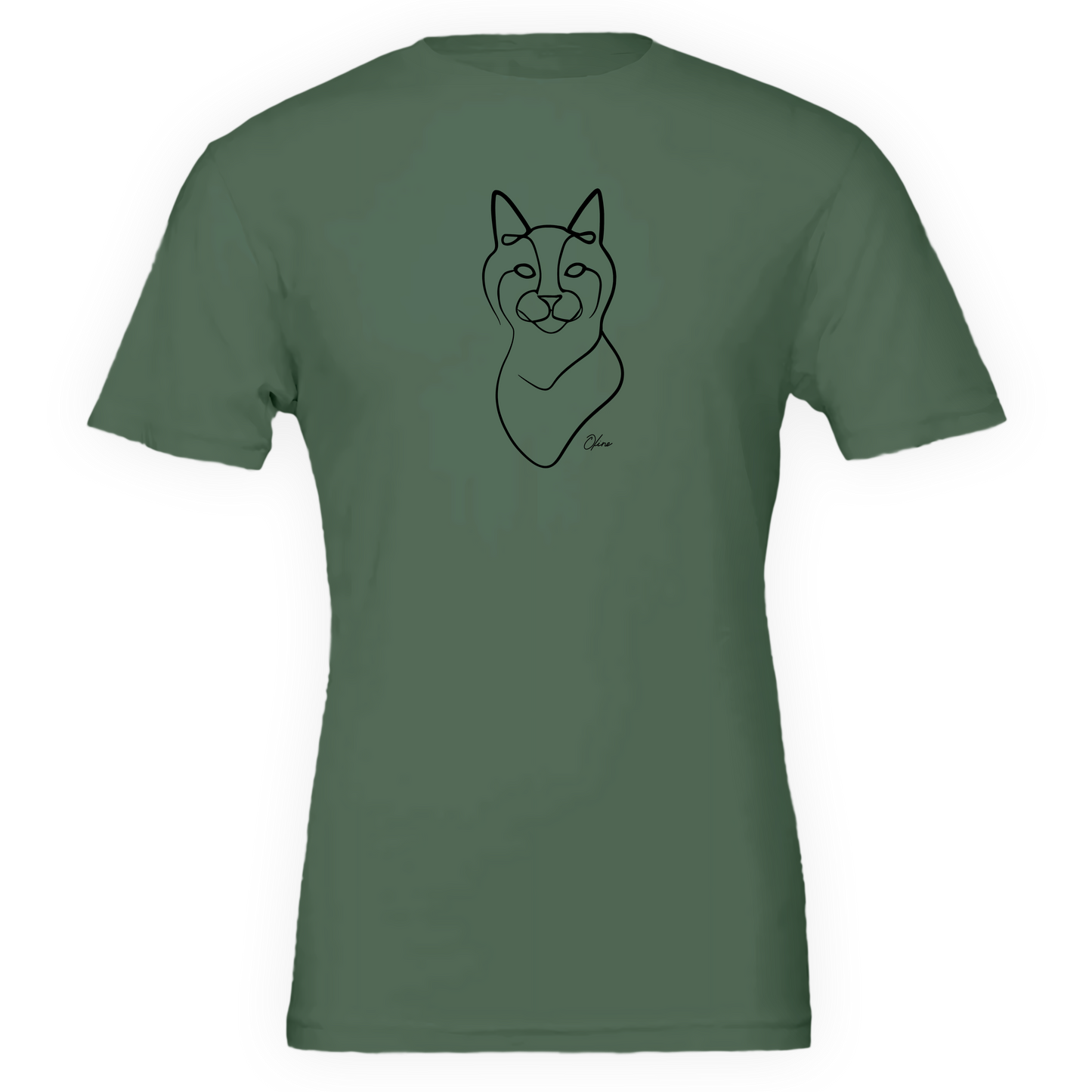 T-shirt unisexe - Chat curieux