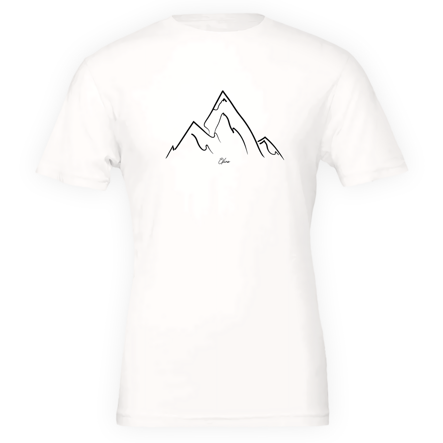 T-shirt unisexe - Paysage montagneux épuré
