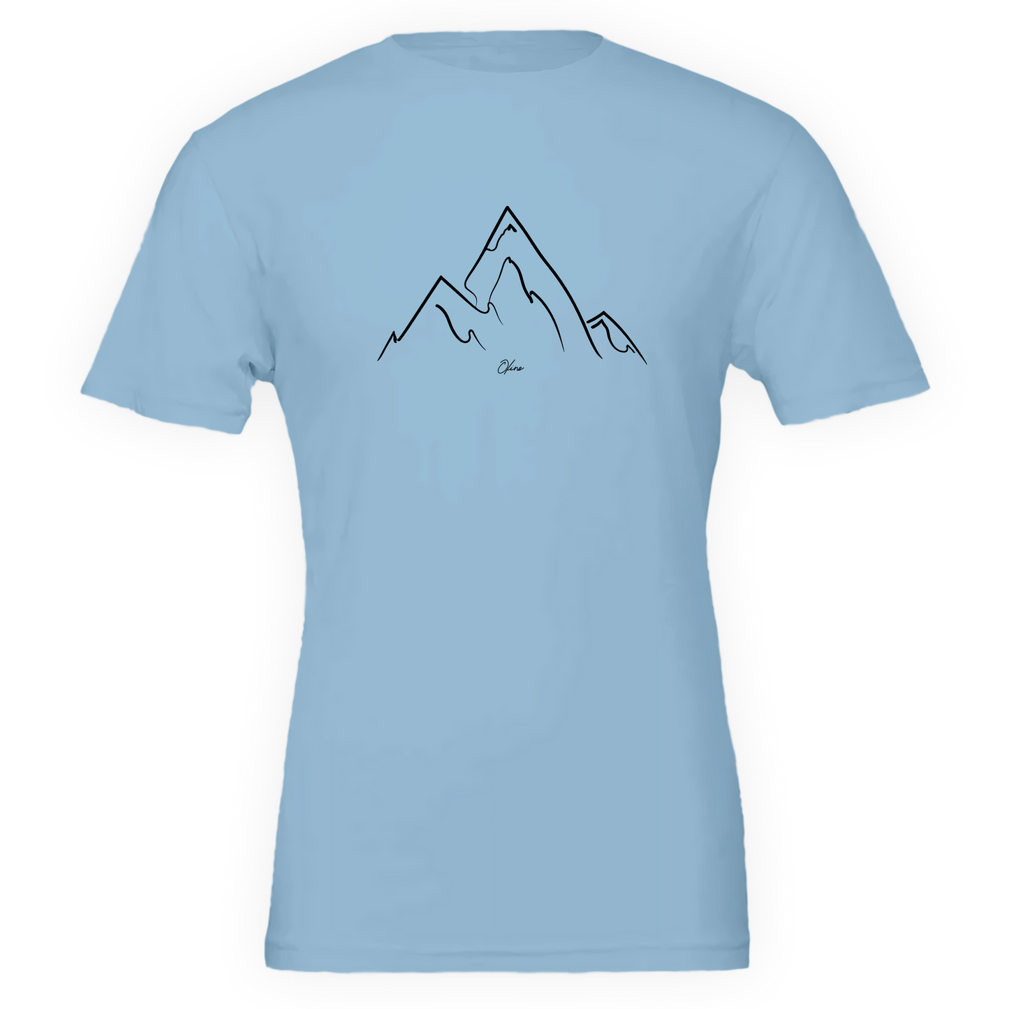 T-shirt unisexe - Paysage montagneux épuré