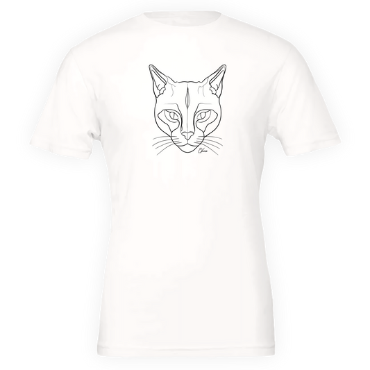 T-shirt unisexe - Chat détaillée